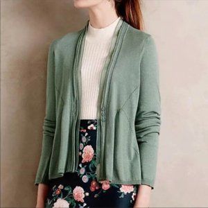 Anthro Angel of the North Green Aral Cardigan